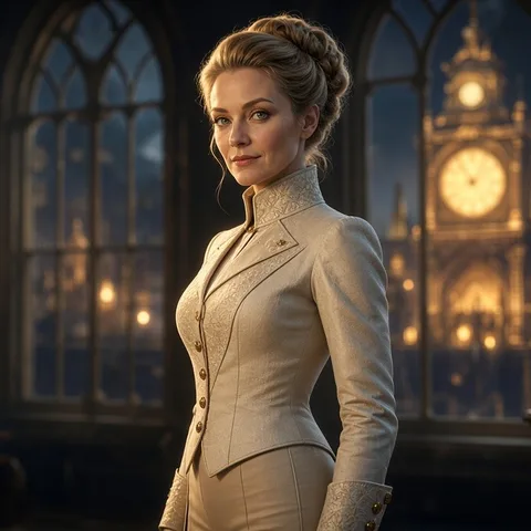 Portrait of Elian Vanick in a pale tailored jacket.