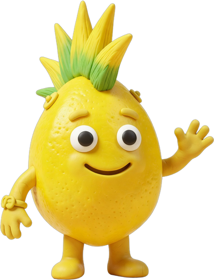 Zest, a lemon drop with a mohawk